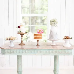 Plaque de disque acrylique transparente 4/6/8/10 pouces plateau d'affichage de cercle de gâteau réutilisable Tool-2Pcs de support de Desserts - Product Image 3