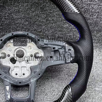 Volant de voiture en cuir carbone de qualité supérieure pour Volkswagen R-line Passat Golf Jetta Tiguan Polo Bora Arteon 2010-2025