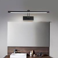Luminaire LED moderne noir pour tableaux, à angle réglable, fixation murale, idéal pour hôtels, galeries et salons – Vente directe usine
