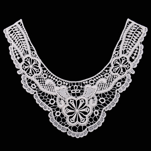 Puro algodón bordado Soluble en agua de <span class=keywords><strong>collares</strong></span> y motivo de <span class=keywords><strong>encaje</strong></span> collar - Product Image 5