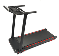 Fanpo, máquina de correr portátil de alta resistencia con control de aplicación, almohadilla para caminar, pantalla LED, cinta de correr eléctrica para el hogar