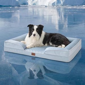 여름용 폴리에스터 펫 쿨링 매트, 강아지 & 고양이 겸용 따뜻하고 시원한 수면 매트 - Product Image 2