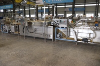 Plantaardige groente- en fruitwas-, reinigings- en blancheringsmachine plan