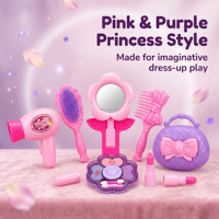 LASIVE TOY Ensemble de jeu d'imitation très populaire, bijoux et cosmétiques de dessin animé simulés, pour petites filles, cadeau d'anniversaire et de fête
