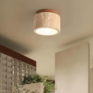 Lampe de balcon style Wabi-Sabi, rétro, pour hall d'entrée, couloir, pierre de grotte, ancien, japonais Chabi-S - Product Image 1