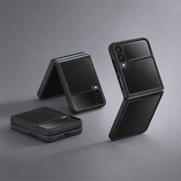 Funda Protectora Resistente para Teléfono, Diseño Plegable, TPU+PC, a Prueba de Golpes, Transparente, Protección Anticaídas