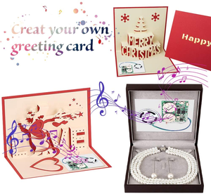 Módulo de chip musical para tarjetas de felicitación, módulo de sonido programable activado por lengüeta deslizante, fácil descarga por parte del usuario - Product Image 6