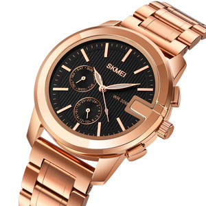 SKMEI-reloj de cuarzo multifuncional para hombre, pulsera de mano masculina de acero sólido, resistente al agua, OEM accept <span class=keywords><strong>1962</strong></span> - Product Image 1