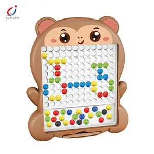 Chengji magnetic bead board kids drawing board toy set pen control training cartoon monkey magnetic bead drawing board