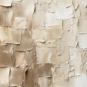 Tùy biến khách sạn tác phẩm nghệ thuật trừu tượng màu be và màu xám tường nghệ thuật dày Kết cấu vải màu khối tối giản sơn dầu - Product Image 5