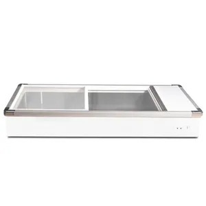 해산물 시장 전시 냉각기 냉각장치를 위한 Rerfigeration 장비 스테인리스 얼음 테이블 상자