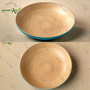 OEM personnalisable/ODM bol de service en bambou lueur naturelle servant de la vaisselle pour restaurant/hôtel - Product Image 6