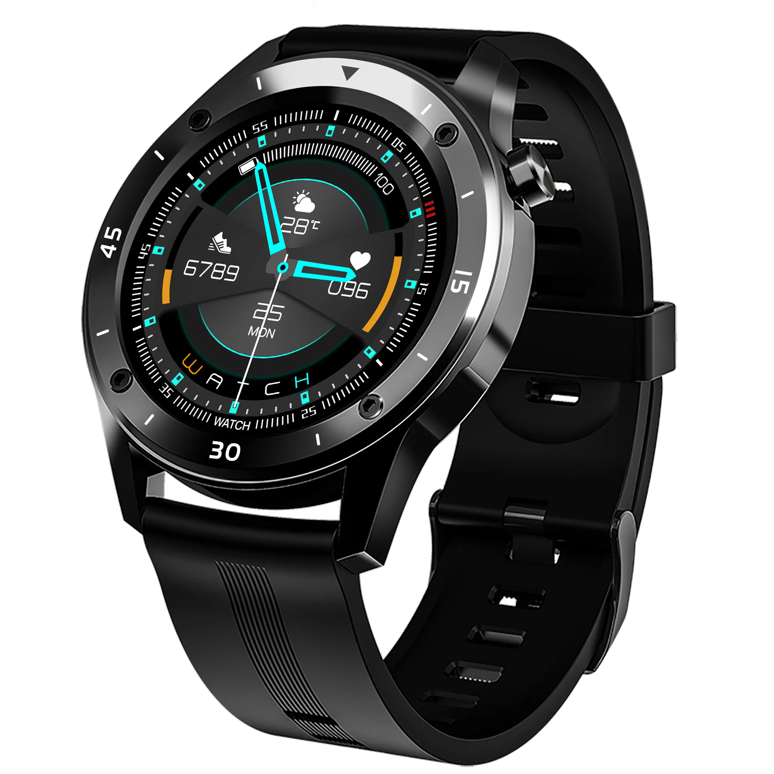 1.54 big full touch round screen reloj inteligente smart watch stopwatch timer smartwatch f22