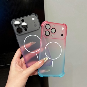Funda Magnética para Teléfono con Degradado Mate Avanzado para iPhone 17 11 12 13 14 15 16 Pro Max 17 Air con Película Protectora de Lente HD a Prueba de Golpes - Product Image 3