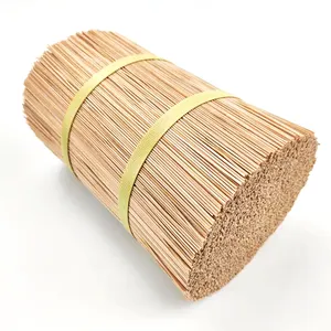 Fabricantes atacado 1.3mm redondo bambu cru incenso vara Índia incenso vara