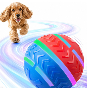 Nouvelle balle roulante intelligente en silicone moderne pour chien, activée par le mouvement, pour le nettoyage des dents, jouet interactif pour chiens, chats et petits animaux - Product Image 4