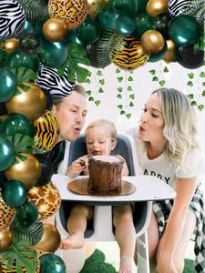 Wild One 1er premier thème <span class=keywords><strong>anniversaire</strong></span> bébé douche décorations pour garçons fille <span class=keywords><strong>Jungle</strong></span> Safari Tropical fête d'<span class=keywords><strong>anniversaire</strong></span> - Product Image 4