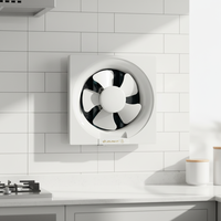6 pouces en plastique persiennes ventilateur d'extraction montage mural salle de bain Ventilation électrique mécaniquement vente directe d'usine pour usage domestique