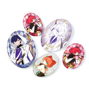 Vograce להפוך את העיצוב שלך להתאמה אישית קר סגלגל קר סגלגל הטבעה סיכות לחצן הולוגרפית - Product Image 5