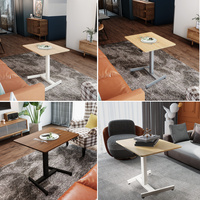 Nouveau design électrique hauteur réglable jambe unique un moteur bureau table basse mobile pour la maison salon salle à manger utilisation scolaire