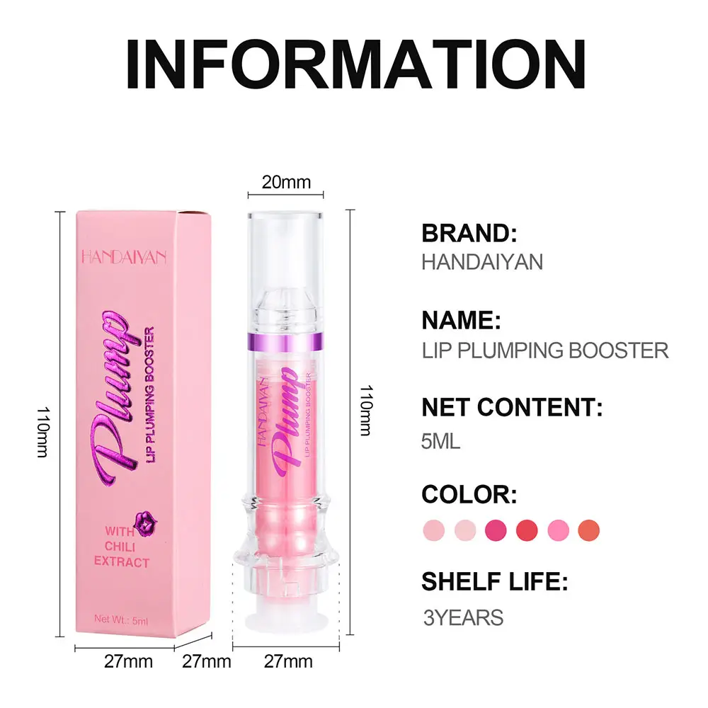Tint Lip Gloss Private Label Glossy Plumping Customize Lipgloss Non-sticky Base Vegan Lip Plumper