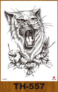 थोक रंग भेड़िया टाइगर चीता ओल्स लोमड़ी हाथ की बॉडी आर्ट अस्थायी वाटरप्रूफ कस्टम टैटू स्टिकर पुरुष महिला के लिए - Product Image 6