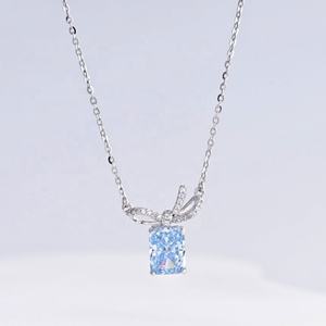 สร้อยคอเงินแท้ 925 ประดับพลอยสีรูปดอกกุหลาบ คุณภาพสูง ราคาโรงงาน รุ่น 2026 ประดับเพชรคิวบิกเซอร์โคเนีย ดีไซน์สวยหวาน เหมาะเป็นของขวัญสำหรับคุณแม่ - Product Image 4