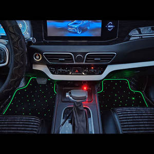 RSPOF Ensemble complet de tapis de voiture en fibre optique Starlight en tissu personnalisé <span class=keywords><strong>4</strong></span> pièces Tapis de sol universels en fibre optique <span class=keywords><strong>Star</strong></span> Light pour voiture - Product Image 3