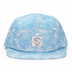 Gorras de Correr Personalizadas de 5 Paneles con Parche Tejido con Logotipo, Gorras Desestructuradas con Estampado Completo - Product Image 1