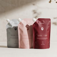 Sachet Doypack en plastique avec bec verseur, imprimé sur mesure, qualité alimentaire, pour boissons, jus, liquides, réutilisable, avec ventouse