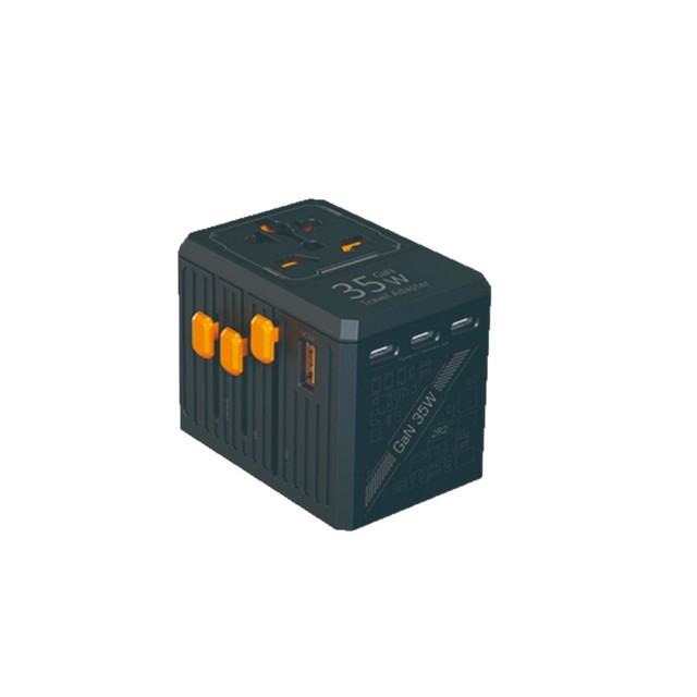 Travel Adaptor GaN PD35W Multi Plug Worldwide Charger International Universal Travel Adapter with USB and Type c