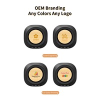 Chargeur sans fil magnétique à charge rapide, support de téléphone portable en bambou ECO pour bureau, haut-parleur BT, logo de marque OEM, sortie 10W/15W Type-C
