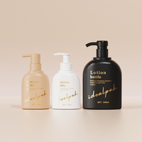 Conteneur en plastique coloré de 215 ml et 540 ml, flacons à pompe en PE pour shampooing et après-shampooing, emballage cosmétique
