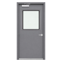 Portes coupe-feu en acier galvanisé NFPA, résistance au feu 90 minutes, pour garages et portes de couloir avec ferme-porte automatique