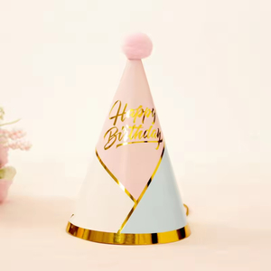 Birthday Cap Baby Kids Adult Birthday Party <b>Supplies</b> Party Hairball Birthday Paper Hat <b>Cake</b> Cap - Product Image 4