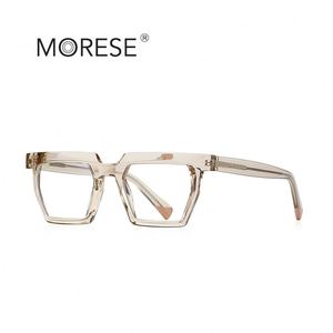 Gafas Ópticas Cuadradas XINLI2144 con Marco Blanco Brillante y Patrón Geométrico, Unisex, Estilo Coreano Delgado y Transparente para Niños, a la Moda - Product Image 5
