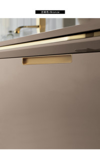 Modern Minimalist Aluminum Recessed Slot-In Hidden Pull Handles Embedded Concealed Grips for Wardrobes Cabinets and <strong>Drawers</strong> - Product Image 5