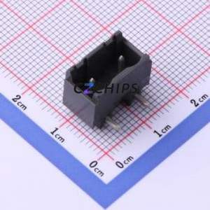 122-M-211/02 Plug-in Terminal Block Bent Lead Through Hole,P=7.5mm Connector 1x2P 7.5mm Gray Right Angle Pin - Product Image 1