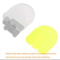 Kit de protection d'objectif optique Bowei pour observation extérieure – 3 plaques de protection en acrylique jaunes et 3 transparentes, compatibles avec base multi-creux universelle de 20 mm