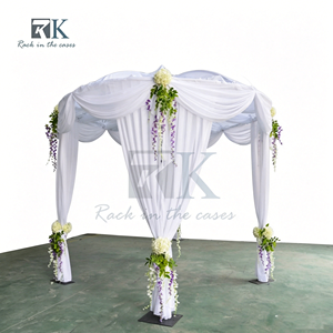 Kits de tubos telescópicos y telones de fondo para decoración de stands de ferias comerciales y bodas a precio de fábrica - Product Image 1