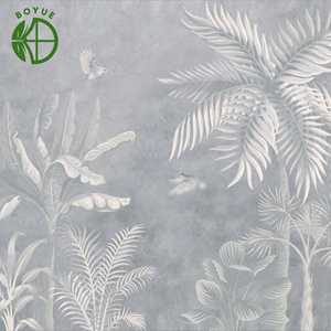 Papel Tapiz Mural de Plantas Personalizado, Impermeable, de Tela No Tejida, Seda y PVC, para Decoración de Paredes Interiores - Product Image 3