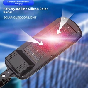Lampada Stradale <span class=keywords><strong>a</strong></span> Sensore <span class=keywords><strong>Solare</strong></span>, Illuminazione LED Integrata Impermeabile per Esterni, Lampada da Parete per Cortile - Product Image 4