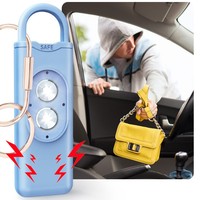 Dispositifs de protection 130 dB, lumière stroboscopique LED sûre, lampe torche, porte-clés d'autodéfense, alarme de sécurité personnelle pour femmes et filles