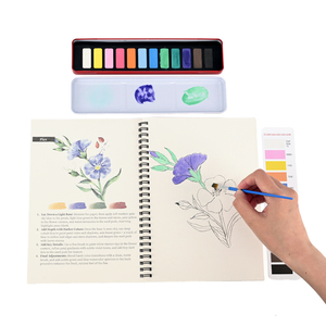 Carnet de dessin à spirale pour adultes, 12 couleurs personnalisées par le fabricant, kit de peinture amical sur le thème des animaux pour débutants - Product Image 3