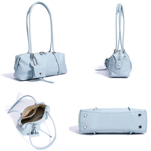 Borsa Boston di Lusso da Donna con <span class=keywords><strong>Tracolla</strong></span> <span class=keywords><strong>a</strong></span> Barilotto, Design Minimalista, con Mini Pochette Staccabile, Borsa Sottospalla Boutique Pronta per la Vendita all'Ingrosso - Product Image 3