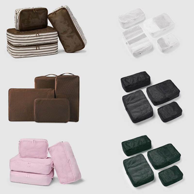 pink, brown, black, blue, green