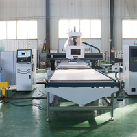 Machine de découpe CNC à nesting automatique avec chargement et déchargement automatiques, table ATC, pour la fabrication de portes de meubles, 1325 1530