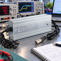 Pengisi Daya Baterai Lithium Ion Pintar 10S 42V 4A 100-240VAC untuk Sepeda Listrik, Sistem Daya Isi Ulang, dan Baterai Skuter
