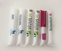Bâtons gonflables de bruit de tonnerre d'encouragement pour Sporting Bangbang Noisemaker Bâton gonflable de ballon publicitaire personnalisé avec paille