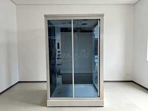 Cabine de vapeur de <span class=keywords><strong>douche</strong></span> de salle de bain haut de gamme en alliage d'aluminium carré avec commande intelligente <span class=keywords><strong>Douche</strong></span> à domicile et en spa pour 1 personne - Product Image 2